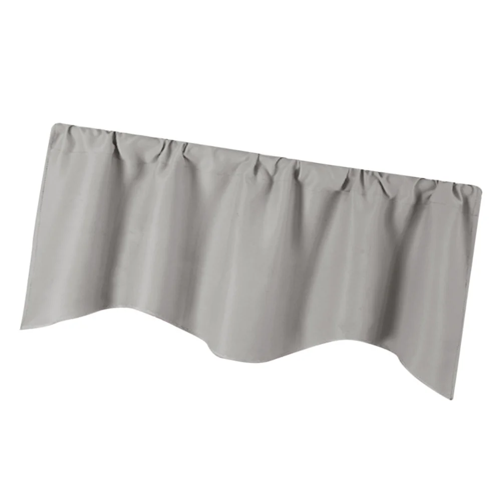

Light Grey Short Window Curtain For Home Pure Color Door Curtain Sun Shade Curtains Kitchen Bedroom Living Room Decor