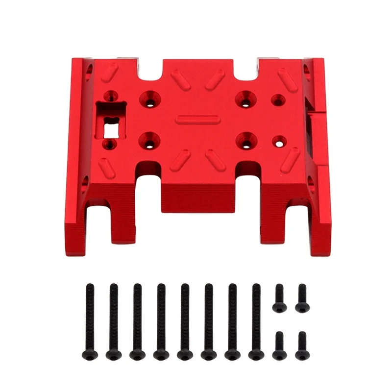 Metal Skidplate Skid Plate Transmission Mount for MN86 MN86S MN86K MN86KS MN G500 1/12 RC Car Upgrade Parts,Red