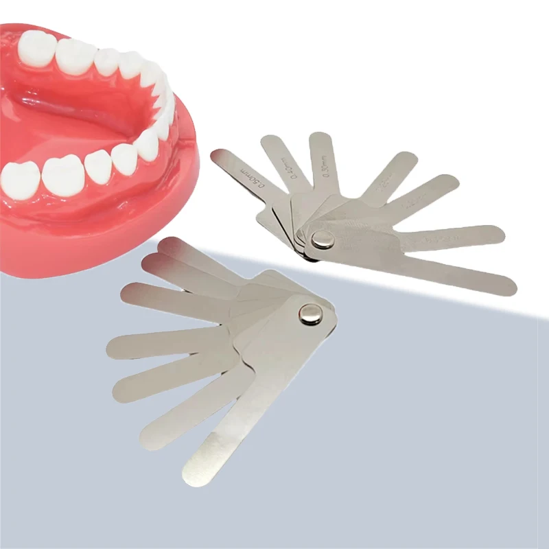 

Dental IPR Measuring Tool Interproximal Ruler Stainless Steel Tooth Gap Gauge for Dentist Autoclave Safe Precision