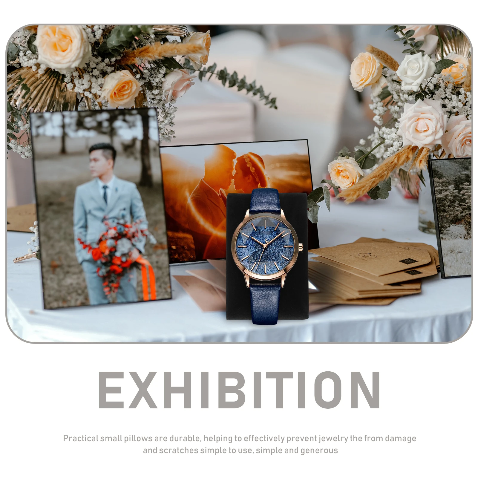 

Watch Pillow Holder Display Case Cushion Jewelry Plastic Band Bracelet Displays