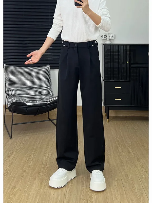 

Летние тонкие брюки прямого кроя для мужчин: модные повседневные брюки CleanFit, легкие, струящиеся, прямого силуэта, для молодежи, придающие энергичный вид