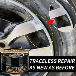 Premium Wheel Repair Kit - 80g Scratch & Rust Remover with Polishing Paste, Enhances Shine, Protects Paint & Rims, Easy Car
