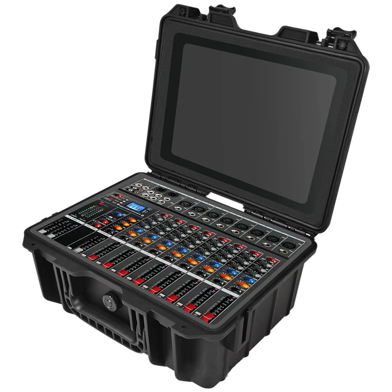 ToolBox Plastic Safety Camera Equipment Instrument Case Hand Carry Tool Case Bag Storage Box Impact resistant Tool Case W/Foam