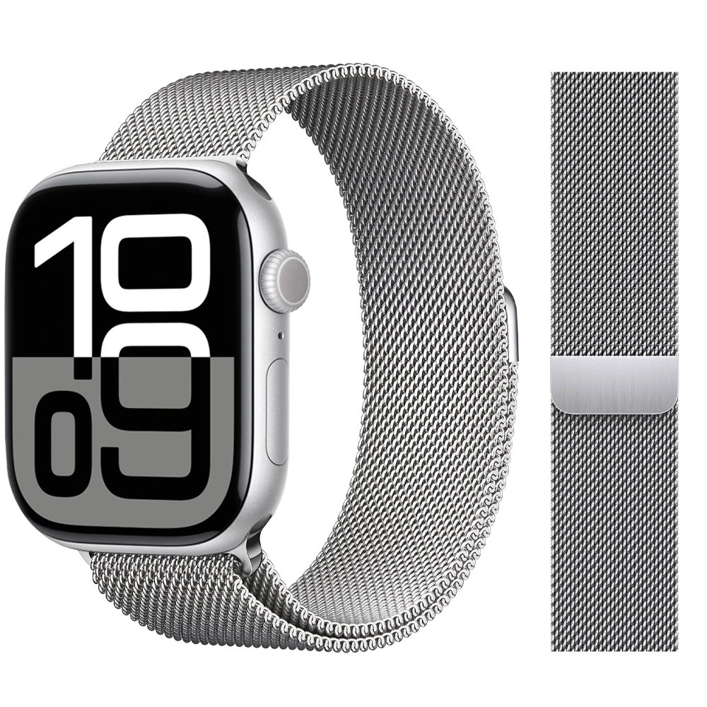 Milanese Loop Armband für Apple Watch Band 46mm 44mm 45mm 40mm 42mm 41mm Correa Armband iWatch Series 11 10 9 8 SE 7 6 Ultra 3 2