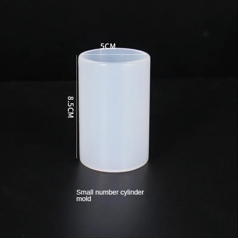Cylinder White Transparent Silicone  Resin Candle Mould  Home Jewelry Making Succulents Clay Molds