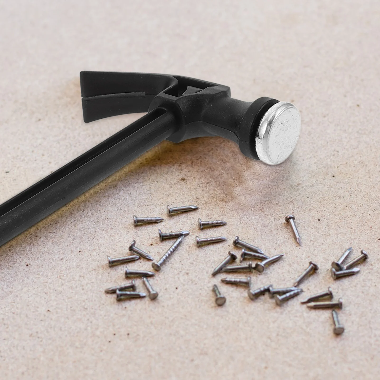 

Mini Claw Hammer Plastic Handle Stainless Steel Durable Home Industrial Repairs Woodworking Metalworking Emergency