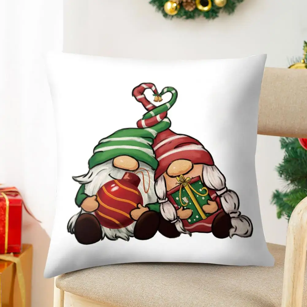 45x45cm Christmas Cushion Cover Pillowcase 2024 Christmas Decorations for Home Ornament Xmas New Year Christmas Decor 2024 Noel