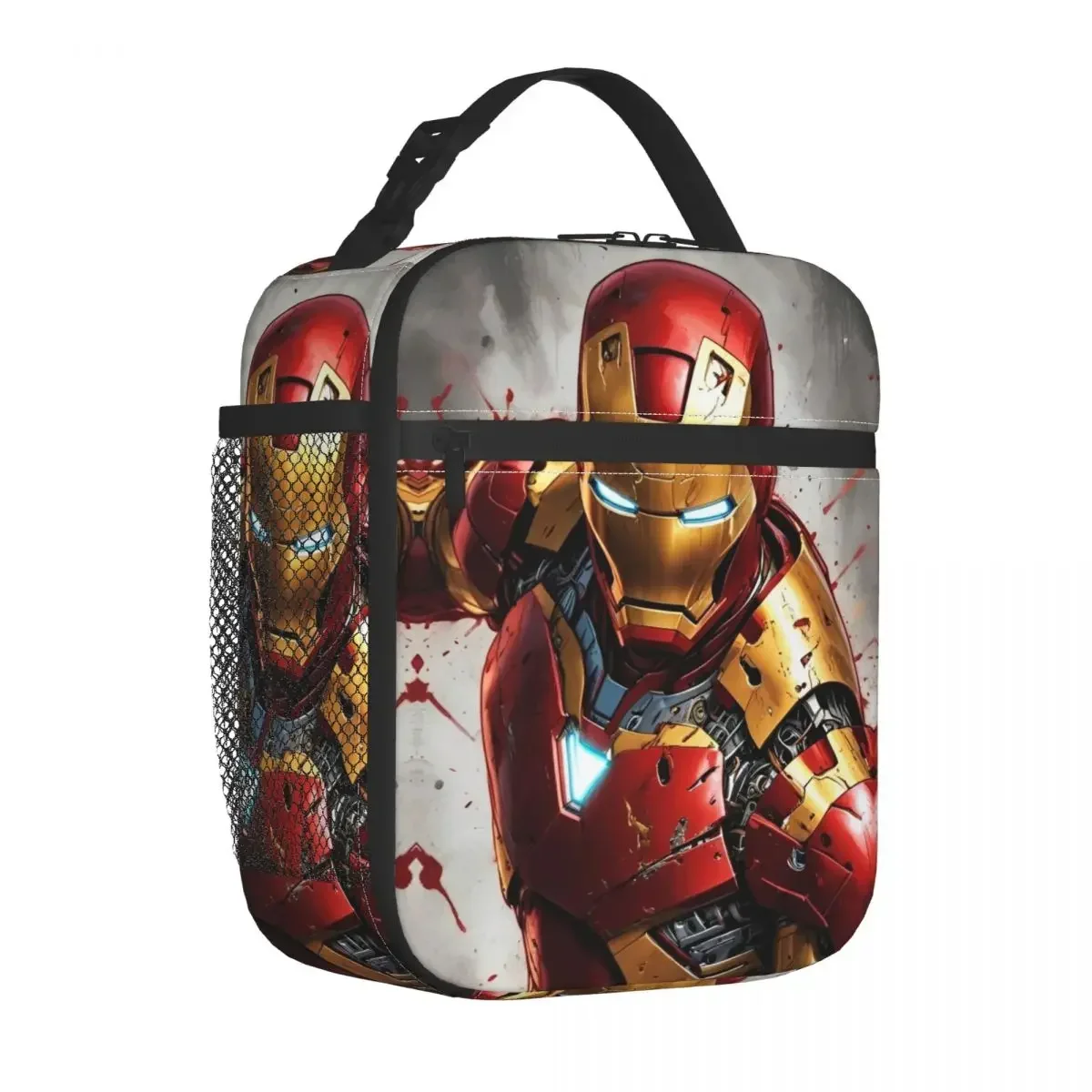 Heroes Return Iron Man Insulated Lunch Bag Cooler Bag Lunch Container High Capacity Tote Lunch Box Food Bag Beach Travel