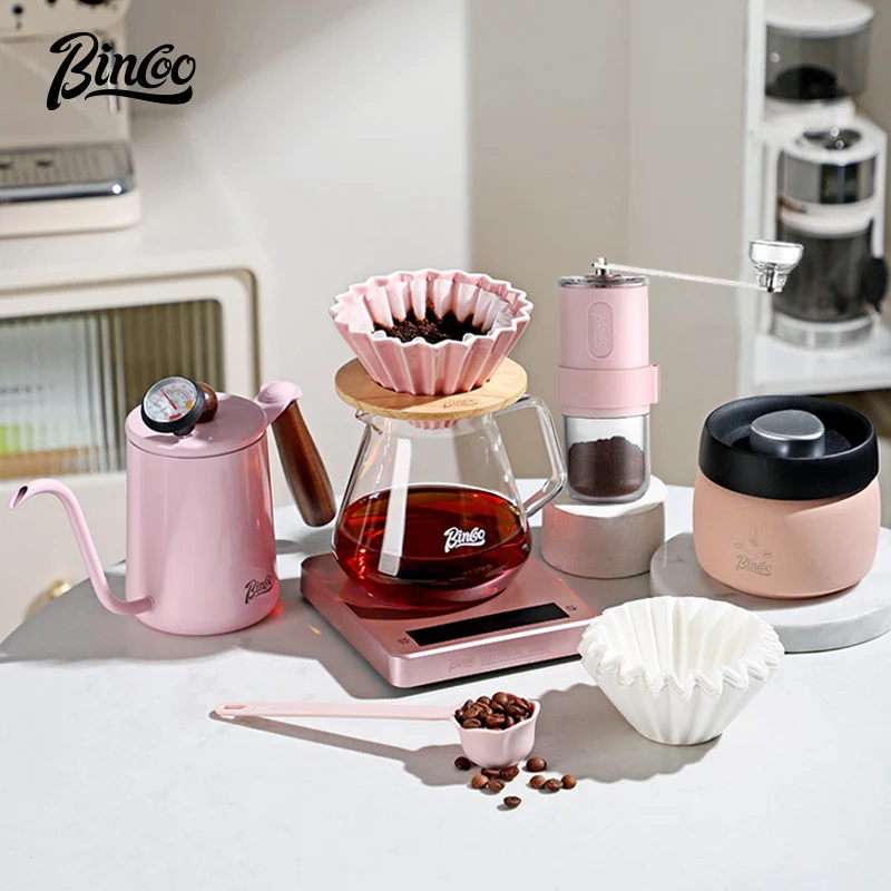 

Bincoo hand-brewed coffee pot set filter cup coffee grinder filter sharing pot hand-grinding coffee brewing coffee utensils