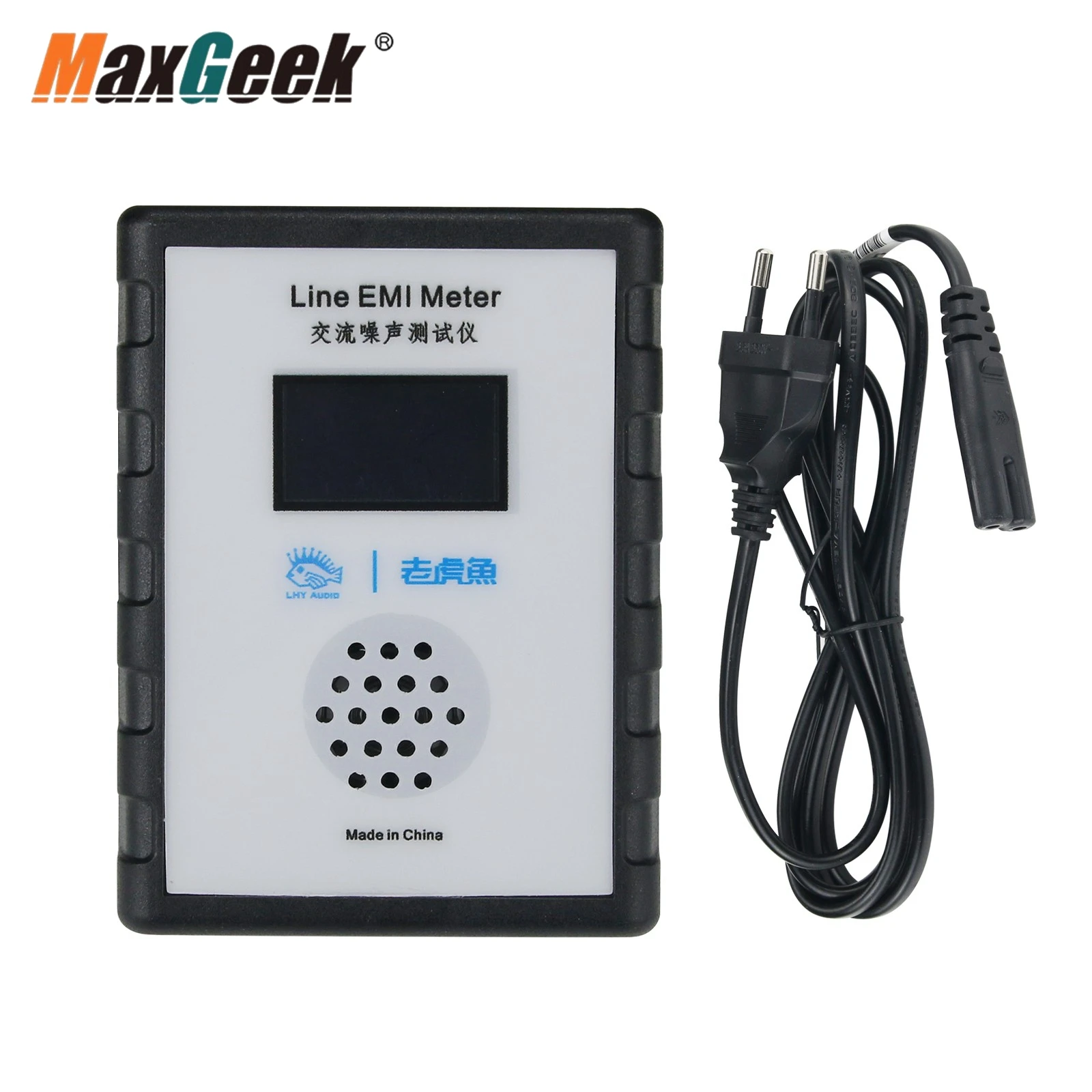 

Maxgeek 10KHz-10MHz Line EMI Meter Mains Noise Analyzer EMI Measuring Device w/ OLED Display