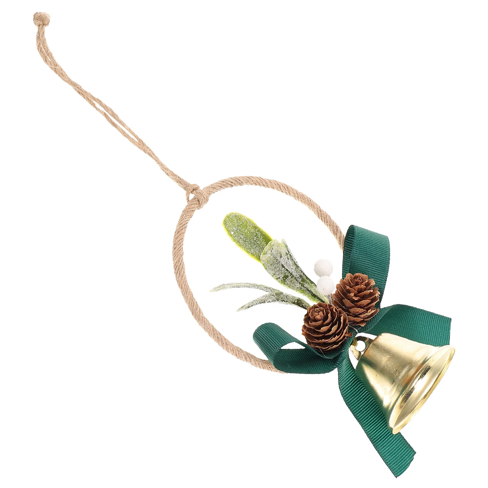 

Christmas Bell Hanging Wreath Decorative Xmas Pendant for Tree Home Office Party Indoor Outdoor Festive Decoration