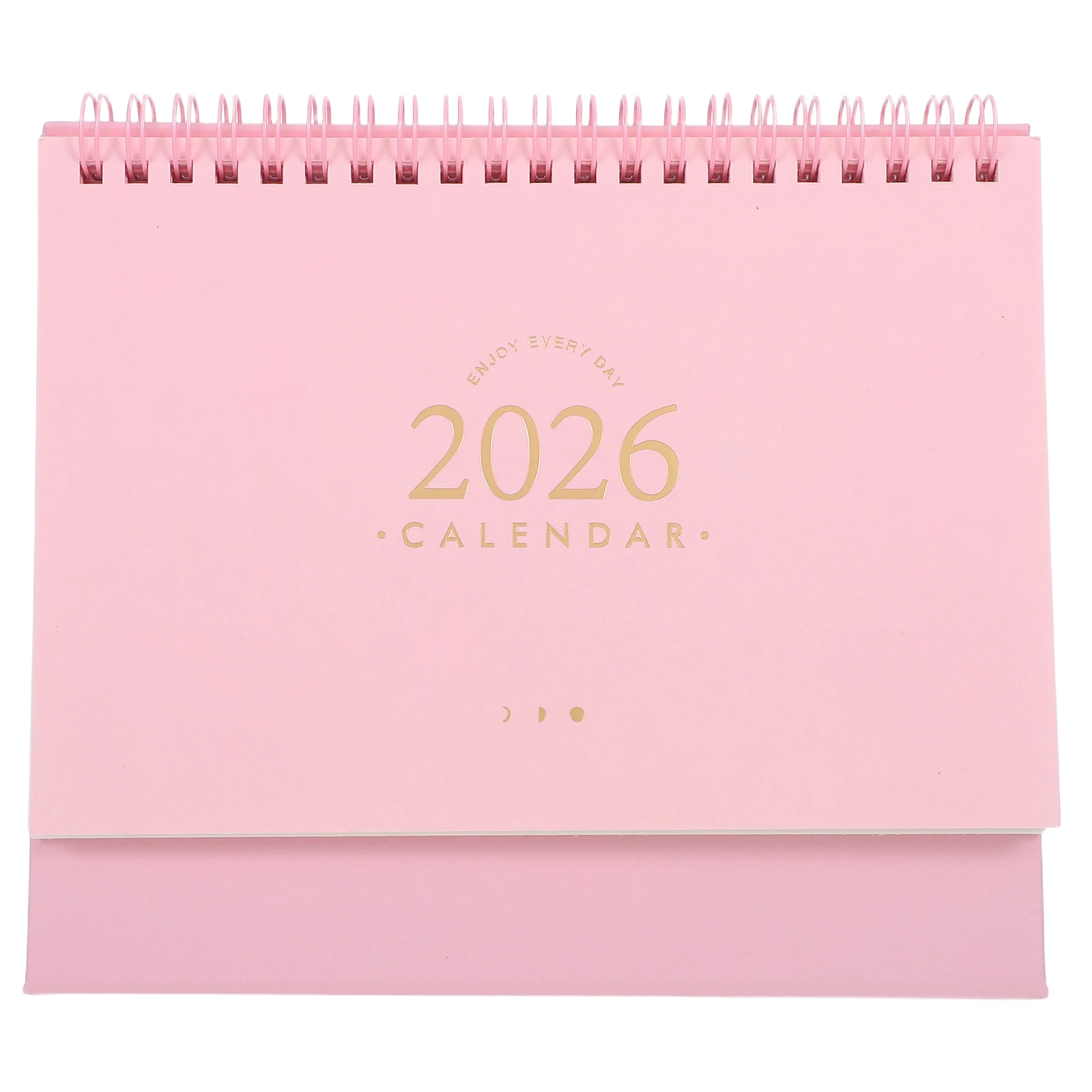 2026 سطح المكتب 2025.9-2026.12 مكتب صغير صغير الحجم سلك مزدوج ربط سهل الوجه ورق قوي مكتب المنزل المدرسة استخدام التقويم