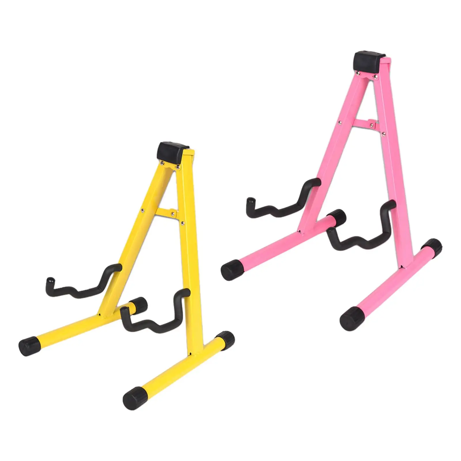 Multi Purpose Guitar Rack Holder Folding a Frame Bass Stand with EVA Foam Pad for Music Events and Gatherings