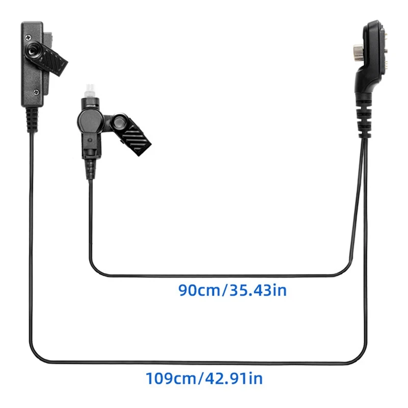 ميكروفون سماعة الرأس لـ Hytera PD780 سماعة رأس لجهاز الاتصال الداخلي HP680/PT580 PLUS/PD980 سماعة رأس راديو