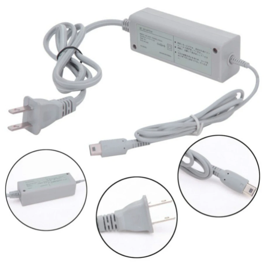 

20pcs AC Power Adapter Charging Cable Charger EU/US Plug for Nintendo Wii U Game Console