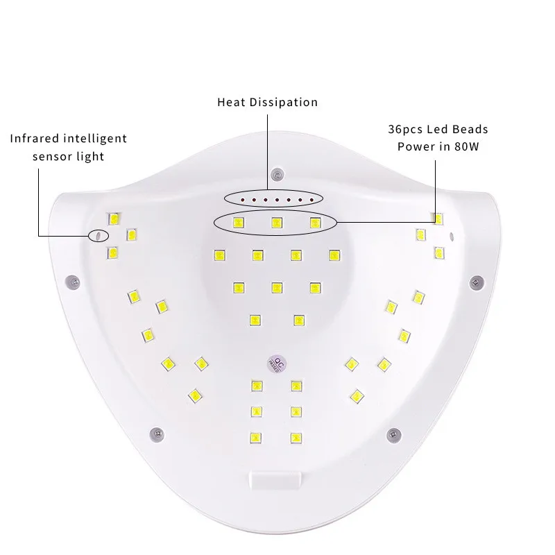 SUN X5 72W lampa LED żel UV szybkoschnąca suszarka do paznokci czujnik automatyczny narzędzia do Manicure lampa do fototerapii paznokci lampa do pieczenia