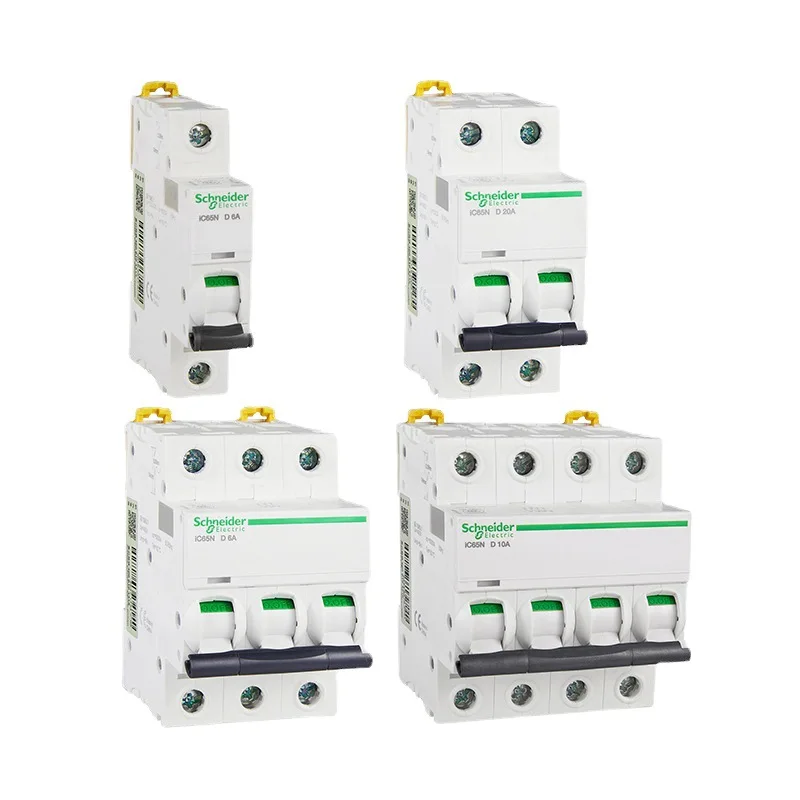 Schneider iC65N Mini Circuit Breaker D Type A9 Smart Air Switch 6A-63A Fast Shipping Global for Electrical Safety