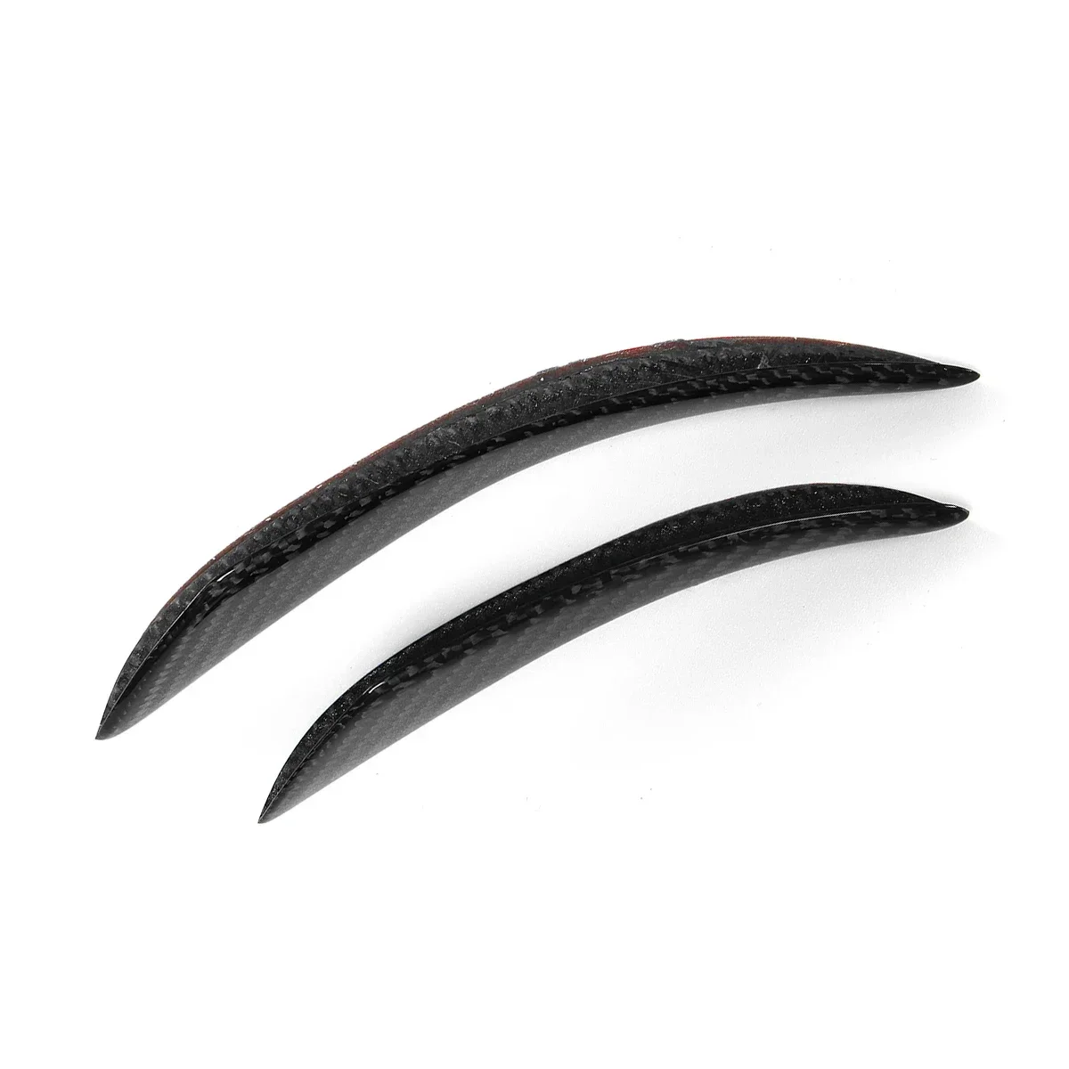 실제 탄소 섬유 자동차 사이드 핀 카나드 스포일러 카나드 스티커, BMW E90 E91 E92 E93 G20 G28 G30 E80 E81 E82 바디 키트용, 4 개