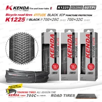 2 uds KENDA K1225 neumático de bicicleta de carretera 700x28C 700x32C neumático de grava plegable para bicicleta de carretera