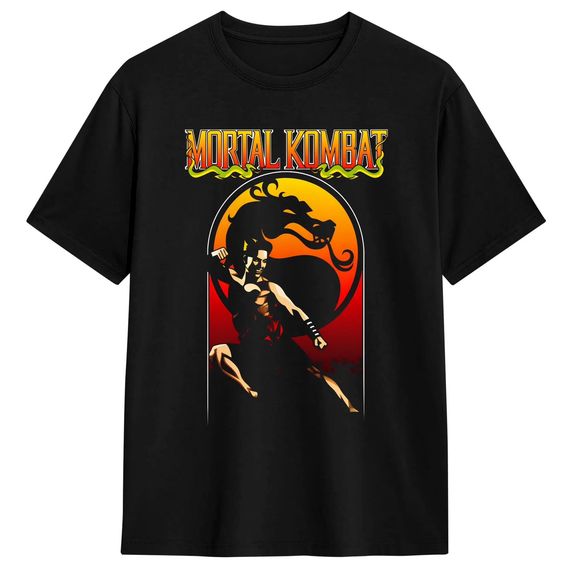 Mortal Kombat 2 T-Shirt  Trendy Cool T-Shirts Short Sleeve Vintage Tshirt Summer Cotton Oversize Tees