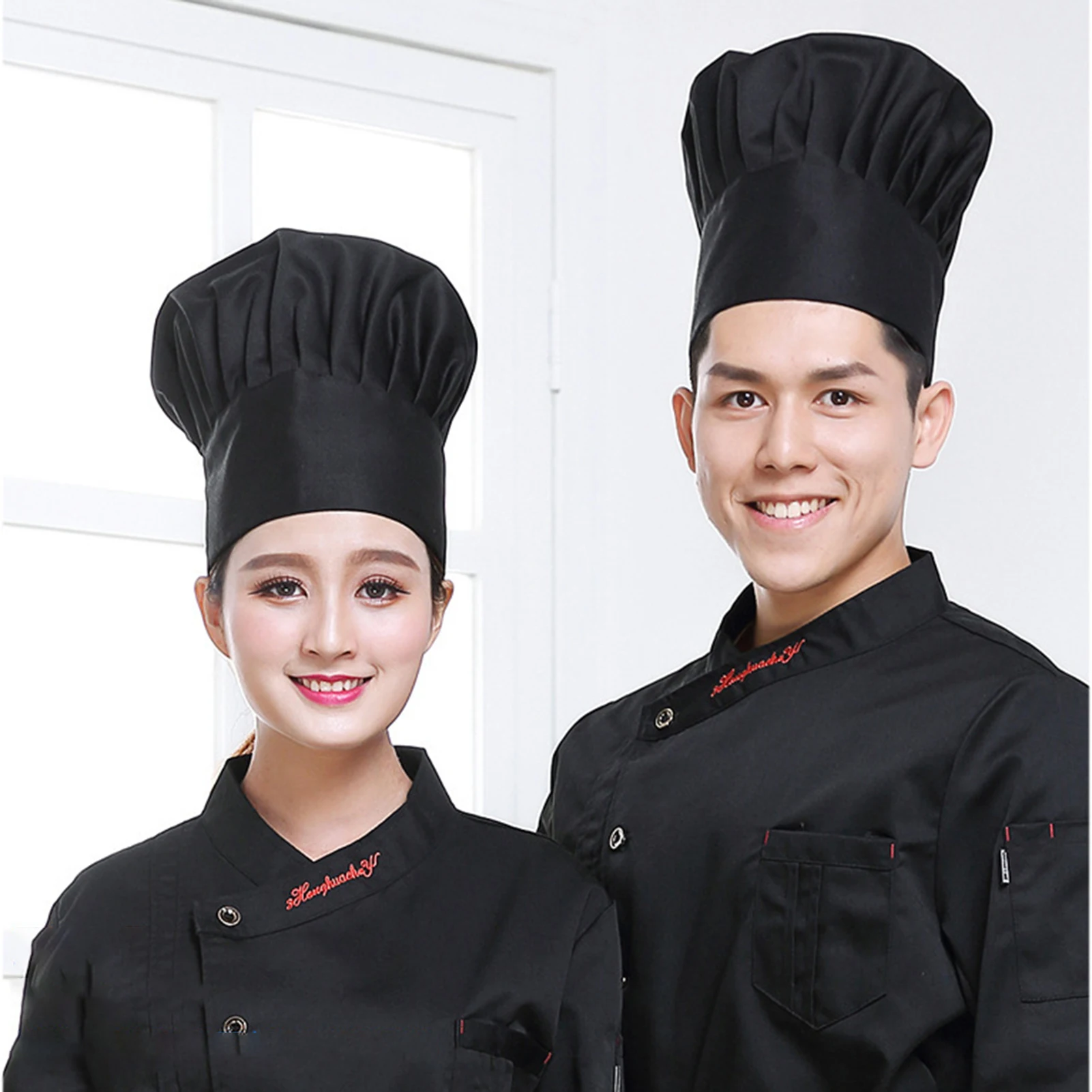 Kitchen Cooking Baking Hat Not Fade And Shrink Easily Durable Chef Hat Suitable for School Home Party