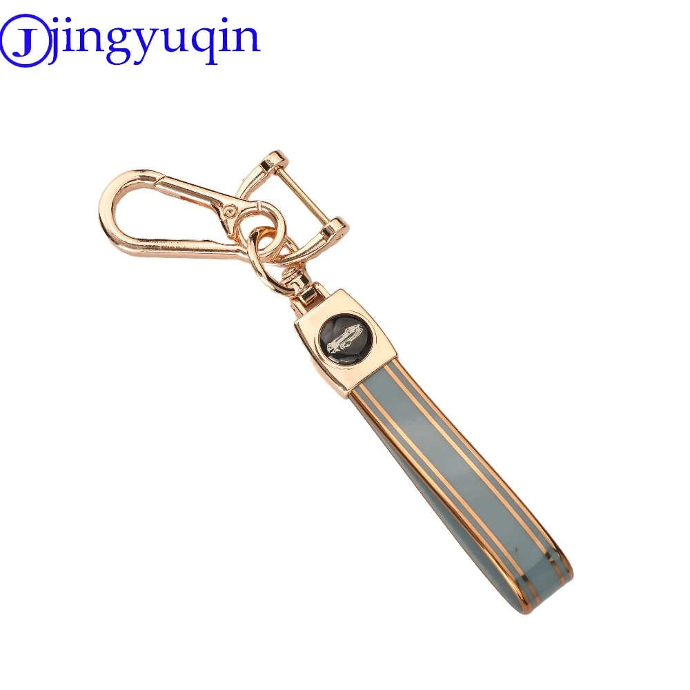 Jingyuqin Trendy DIY Platte Anhänger Schlüsselbund Für Männer Punk Einfache Woven TPU SCHLÜSSELRING Auto Schlüssel Kette Zubehör