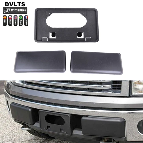 Piezas de automóvil Placa de matrícula Soporte de placa de matrícula de coche Soporte de parachoques delantero 2009-2014 Ford F150