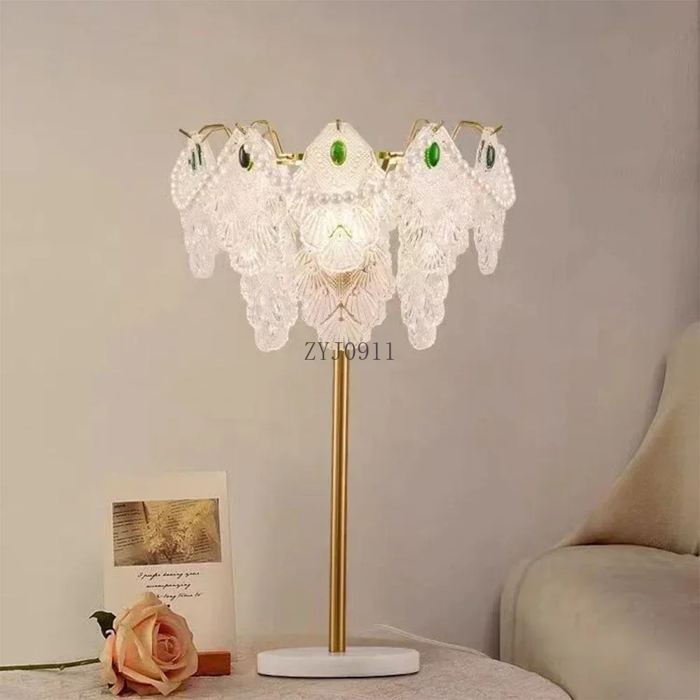 *Contemporary Table Lamp Luxurious Warm Living Room Bedroom Study Villa Hotels LED Creativity Bedside Desk Light