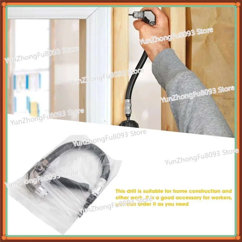 Flexible Shaft Extension Rod 90 Degree Right Angle Electric Drill Chuck Drill Screwdriver Woodworking Corner Tool