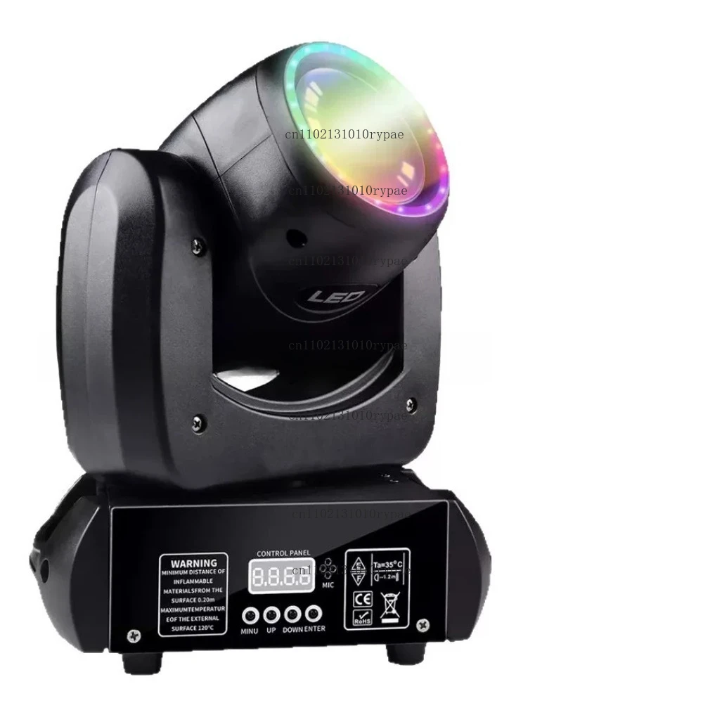130W LED Beam Moving Head Light with Patterns - Compact “Little Cannon” Design for Stage KTV Bar Wedding, DMX512 Control
