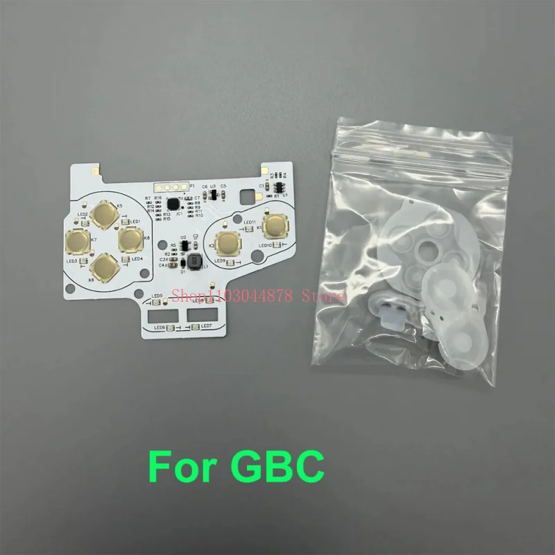 For GAMEBOY GBC GBA Button Light Pot Piece Integrated Metal Button Spring Piece Suitable .RGB Custom Color Matching