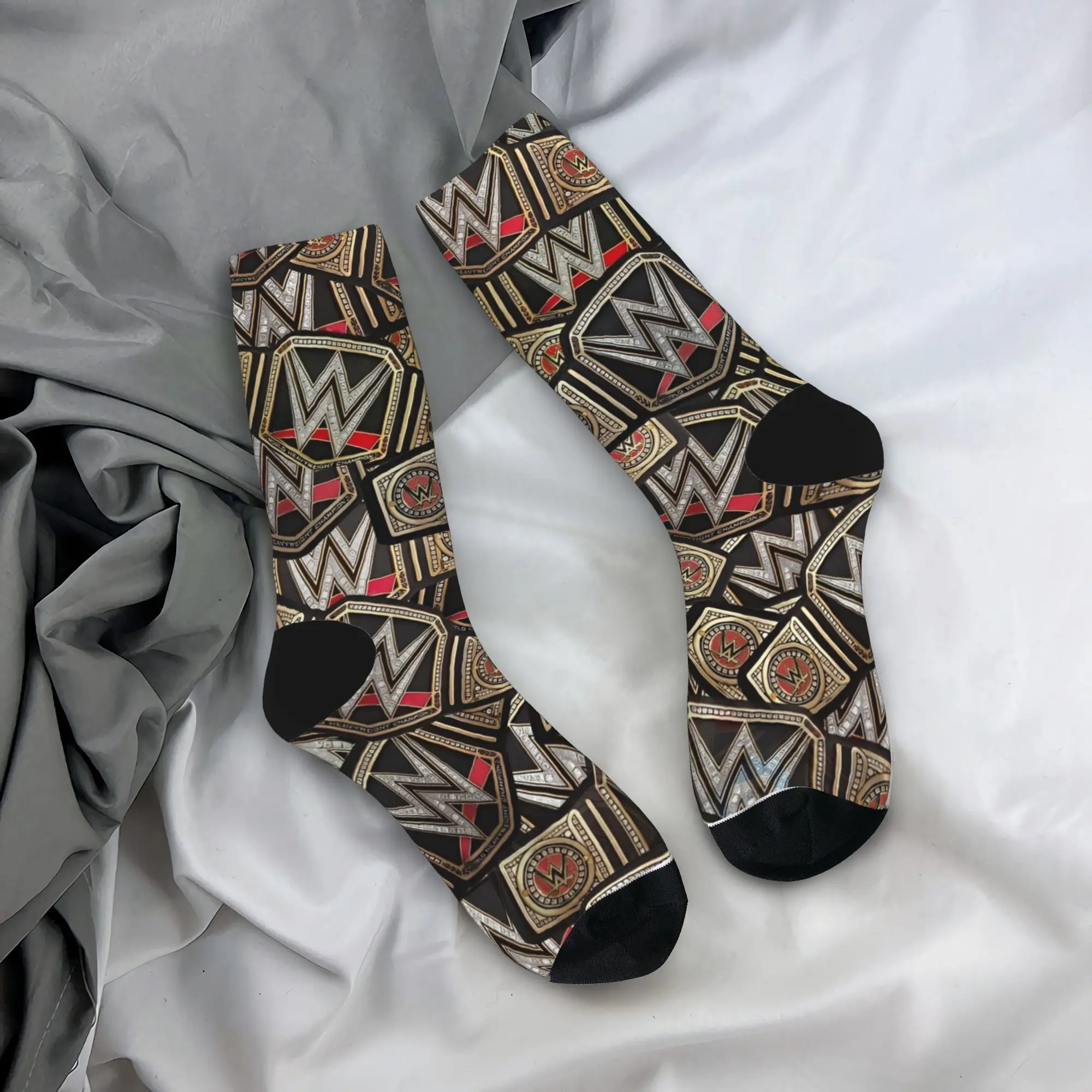 

Носки для борьбы Wrestlemania, зимние чулки, готические мужские качественные носки унисекс, дизайнерские нескользящие носки для занятий спортом на открытом воздухе