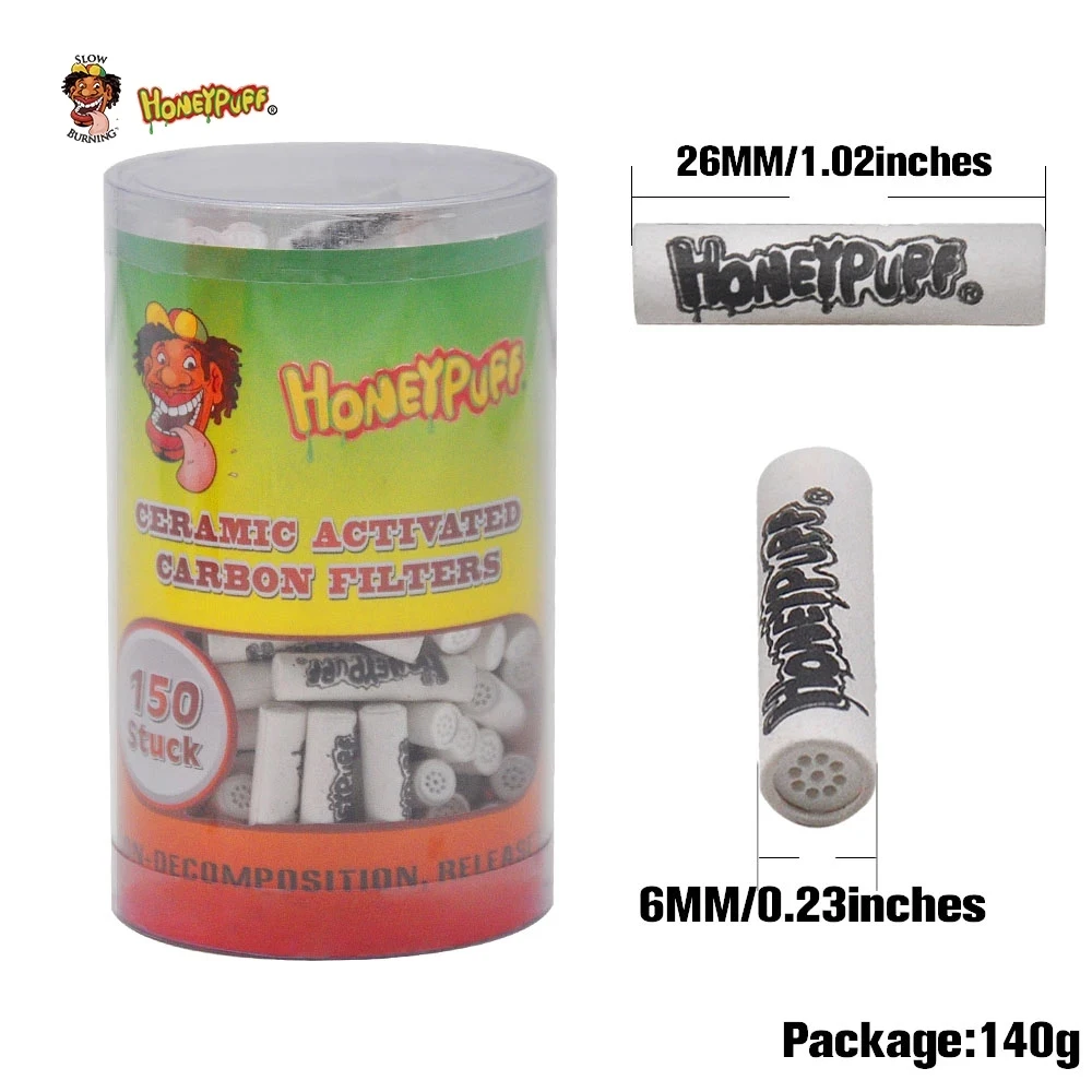 50pc HONEYPUFF Brand 6MM Active Charcoal Filter Suit