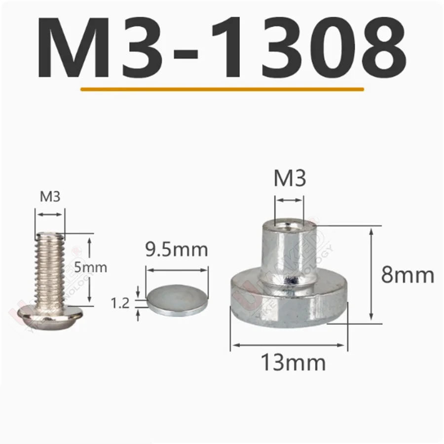 (10PCS) M3 H:8-10 mm magnetic screw for led light, Magnet kits for lamp fitting.for led ceiling light pcb plate fix on walls
