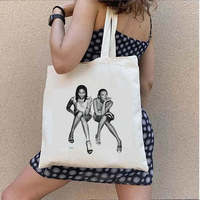 Kate Moss and Naomi Campbell After Party Women's Vintage Canvas Handbags Totes Bag Women's Shoulder Bag Casual  Crossbody Bags