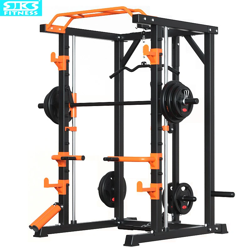 

Household Comprehensive Training Smith Machine, Squat Bench, Weightlifting, Push Gantry, Fitness Equipment