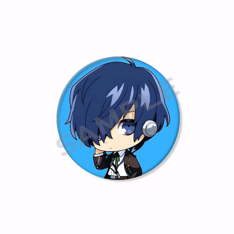 Vintage Game Persona 3 Button Pins P3 Shin Yuuki Tensei Yukari Makoto Takeba Megami Cartoon Badge Backpack Clothes Accessories