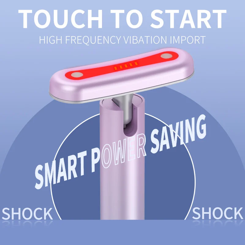 LED Microcurrent Eye Massager, Aquecimento Vibração, Massageador Facial Pescoço, Anti Envelhecimento, Rugas, Face Lifting, Dispositivo de Beleza