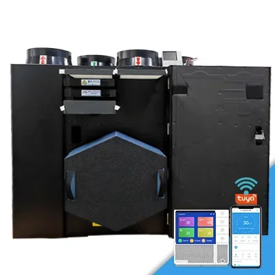 

Bypass Balance CO2 and Oxygen Vertical Wall-mounted 250-500CBM Erv Recuperatorventilation System Energy Recovery Ventilation