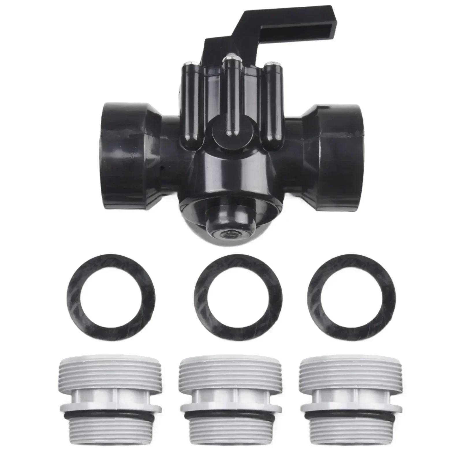 Pool Hose Fitting 3 Way Pool Valve Left Male Threaded Opening Optimal Structure Right Barbed Outlet Pool Equipment