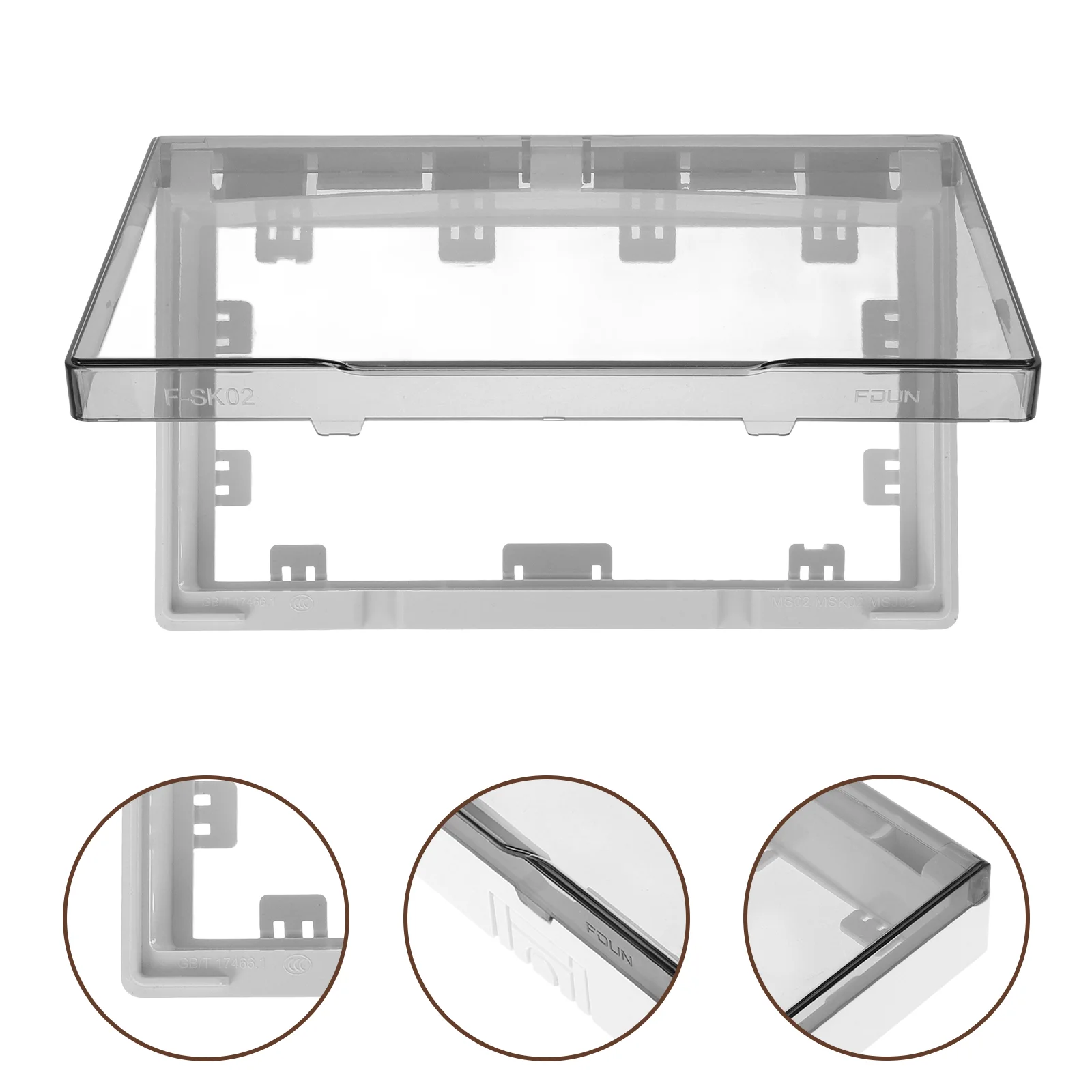 

Surface Mounted Switch Waterproof Cover Outdoor Electric Outlet Weatherproof Plastic Cable Socket