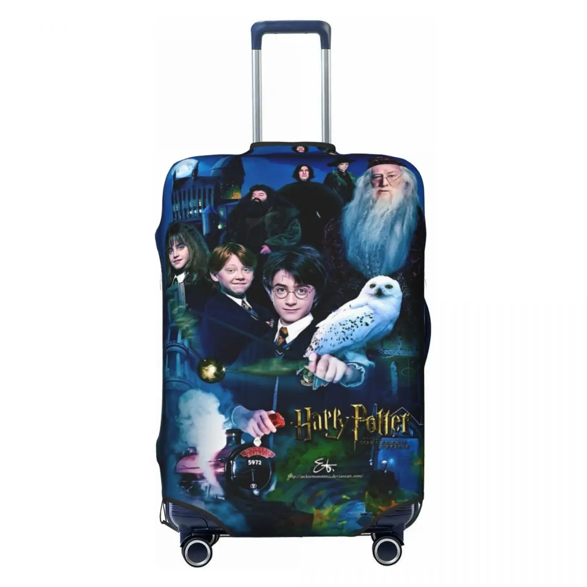 H-HARRY P-POTTER Movie Suitcase Cover Travel Flight Fun Luggage Accesories Protector