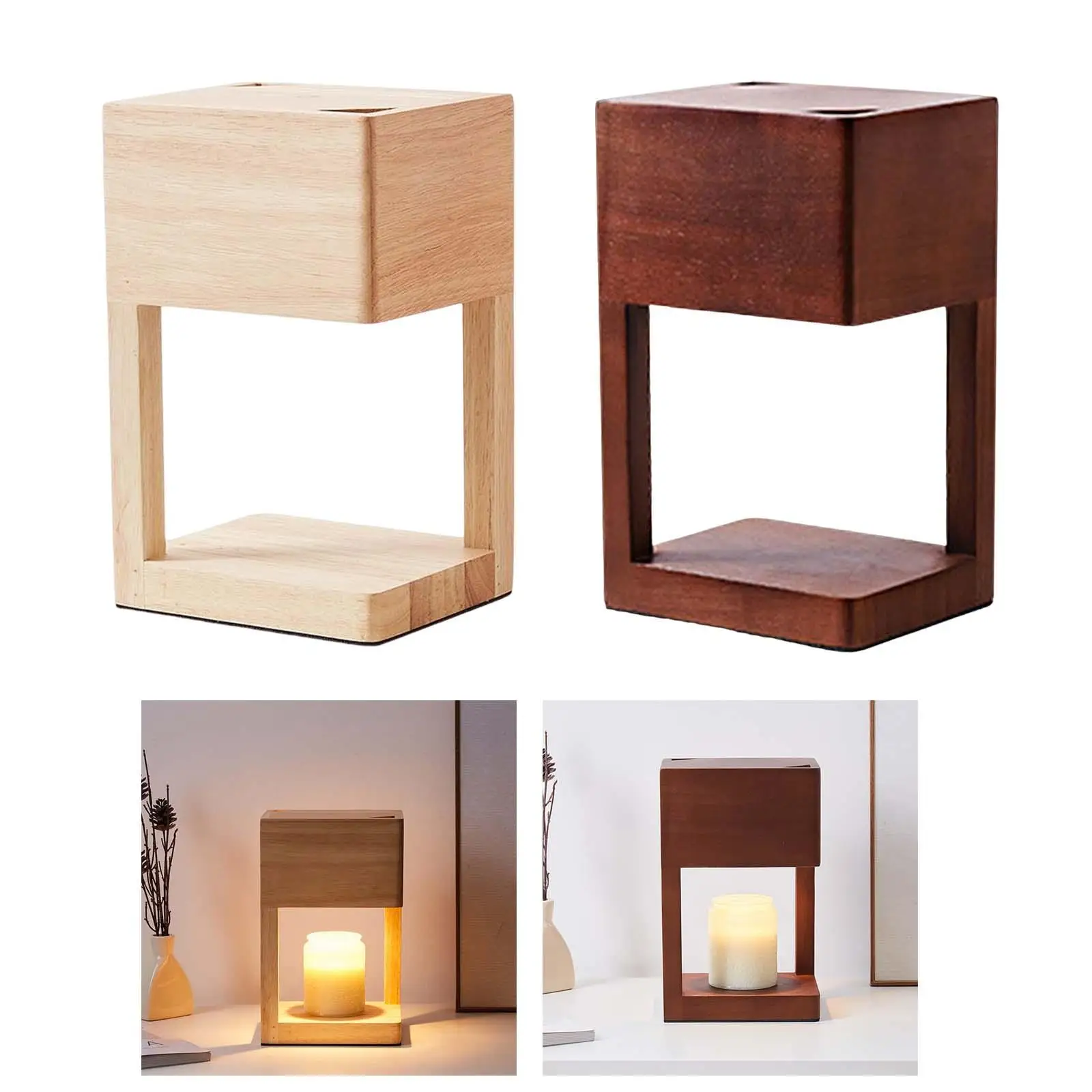 Candela in metallo Wax Melting Warmer bruciatore a olio lampada aromatica lampada da tavolo per la casa camera da letto soggiorno Decor EU Plug