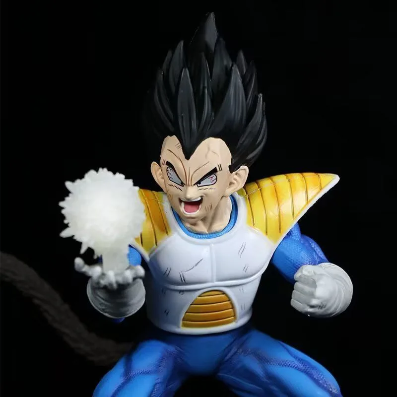 17cm anime dragon ball z transformado vegeta macaco estátua com lua artificial pvc figura de ação modelo colecionável ornamentos