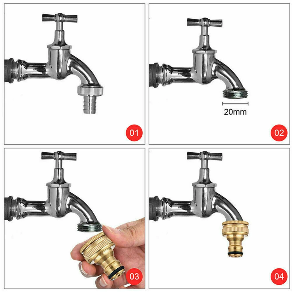 2022 High Qulity Newest Backyard Garden Water Pipe Connector Fitting Adaptor 1/2in 3/4in HOSE Tap Faucet G3/4 To G1/2