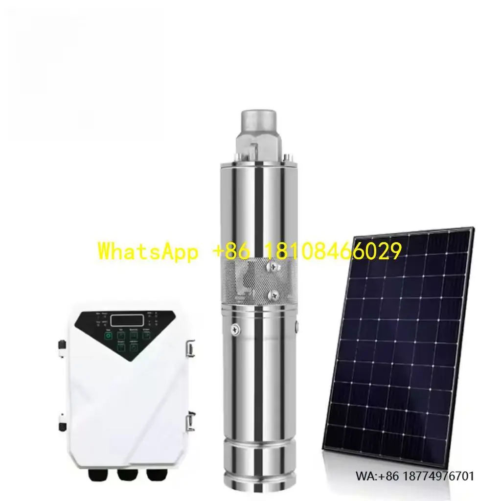 

Электрический погружной водяной насос из нержавеющей стали мощностью 1,7 м3/ч, 300 Вт, на солнечной энергии, 24 В