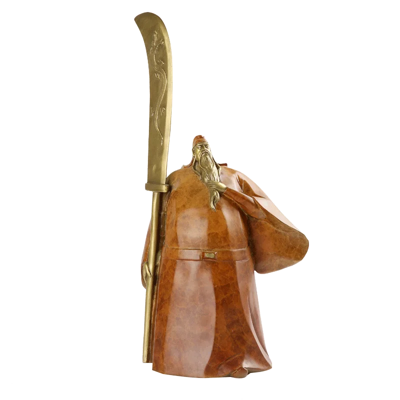 

Bronze God of Wealth Guan Gong Ornament Living Room Tabletop Ornament Opening Gift