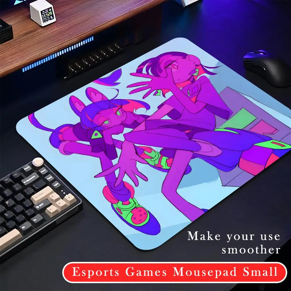 Z-Zutomayo D-DarkenS ART Mouse Pad Rubber Small mouse pad CSGOs desktop computer office keyboard e-sports ROGs game