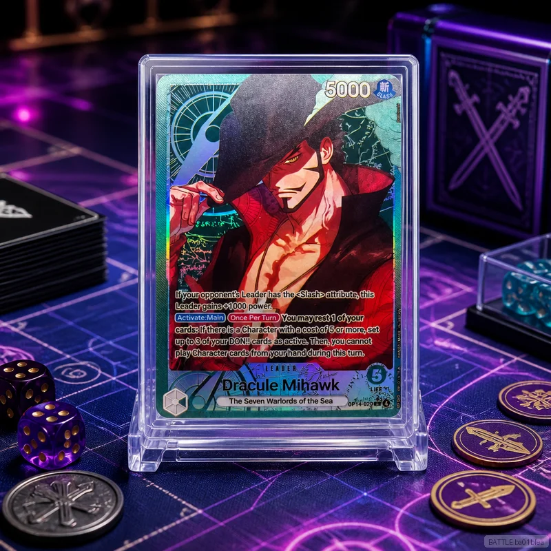 Dracule Mihawk OP14-020 en DIY OPCG Collection Cards Self Made Single Card Classic Game Anime Card Gift Toy 5PCS 10PCS Set
