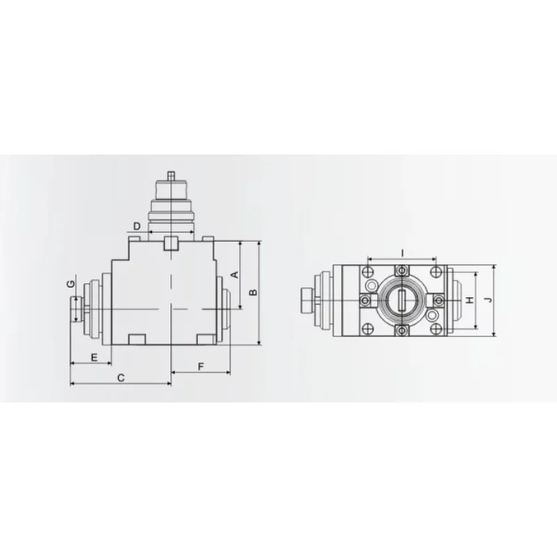 POWER WELL BMT40/BMT45/BMT55/BMT65 BMT Serie Snelheid Toenemende Power Aangedreven Gereedschaphouder